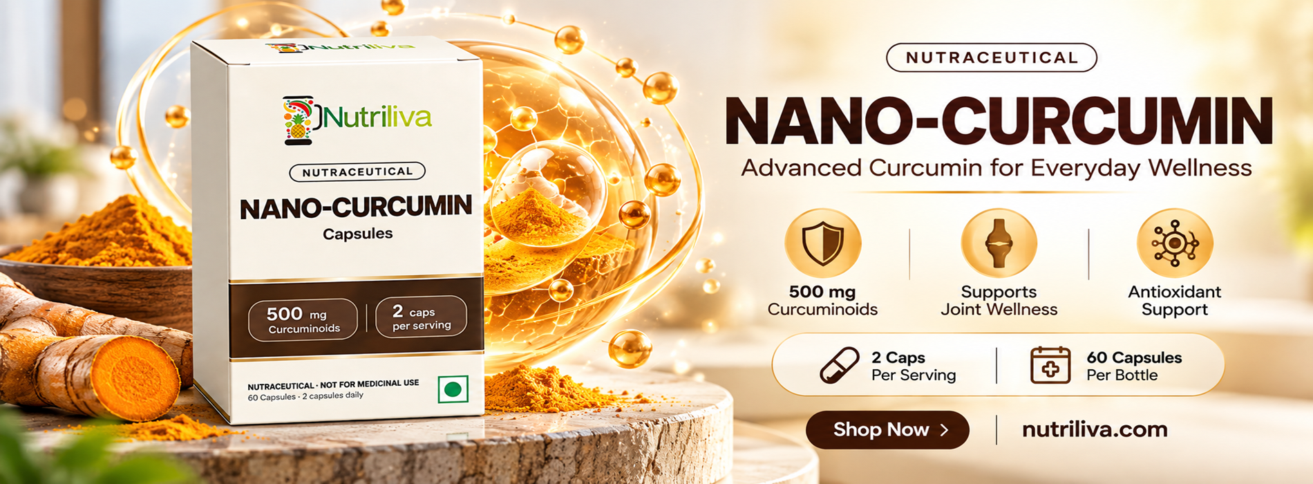 Nano-Curcumin 500 mg Capsules